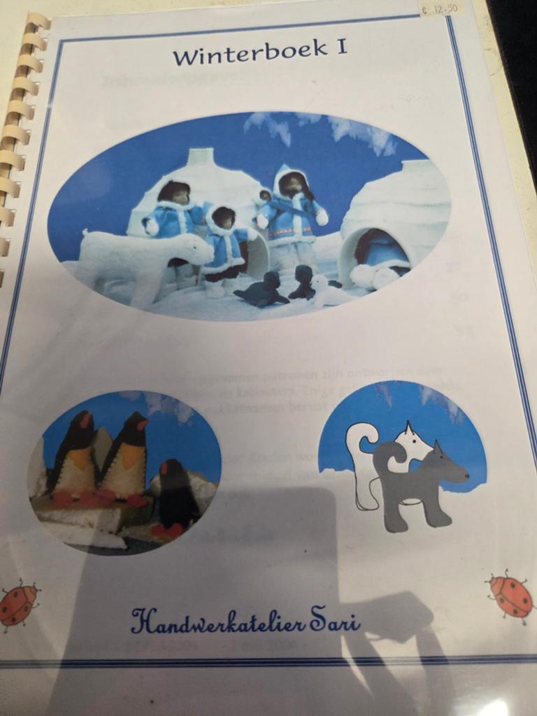 Zolderopruiming patroonboek vilten wintertafereel, Hobby en Vrije tijd, Vilt, Ophalen of Verzenden, Boek of Patroon