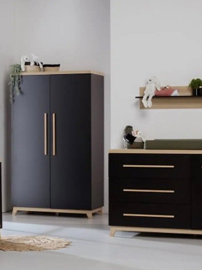 TWF Babykamer Bradford Hanglegkast + commode, Ophalen, 100 tot 150 cm, 50 tot 75 cm, Met lade(s)