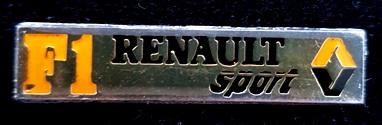 Renault F1 sport pin- langwerpig, Verzenden, Nieuw, Sport, Speldje of Pin