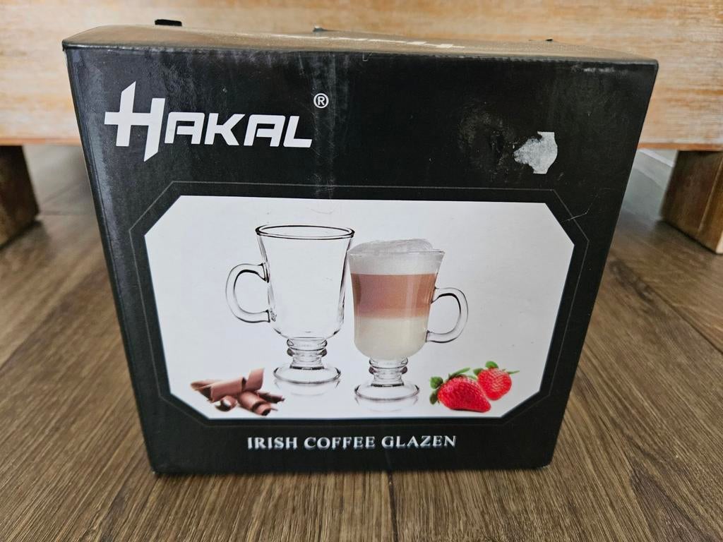 Haklal Irish Coffee Glazen Set - Nieuw in Doos, Ophalen of Verzenden, Nieuw