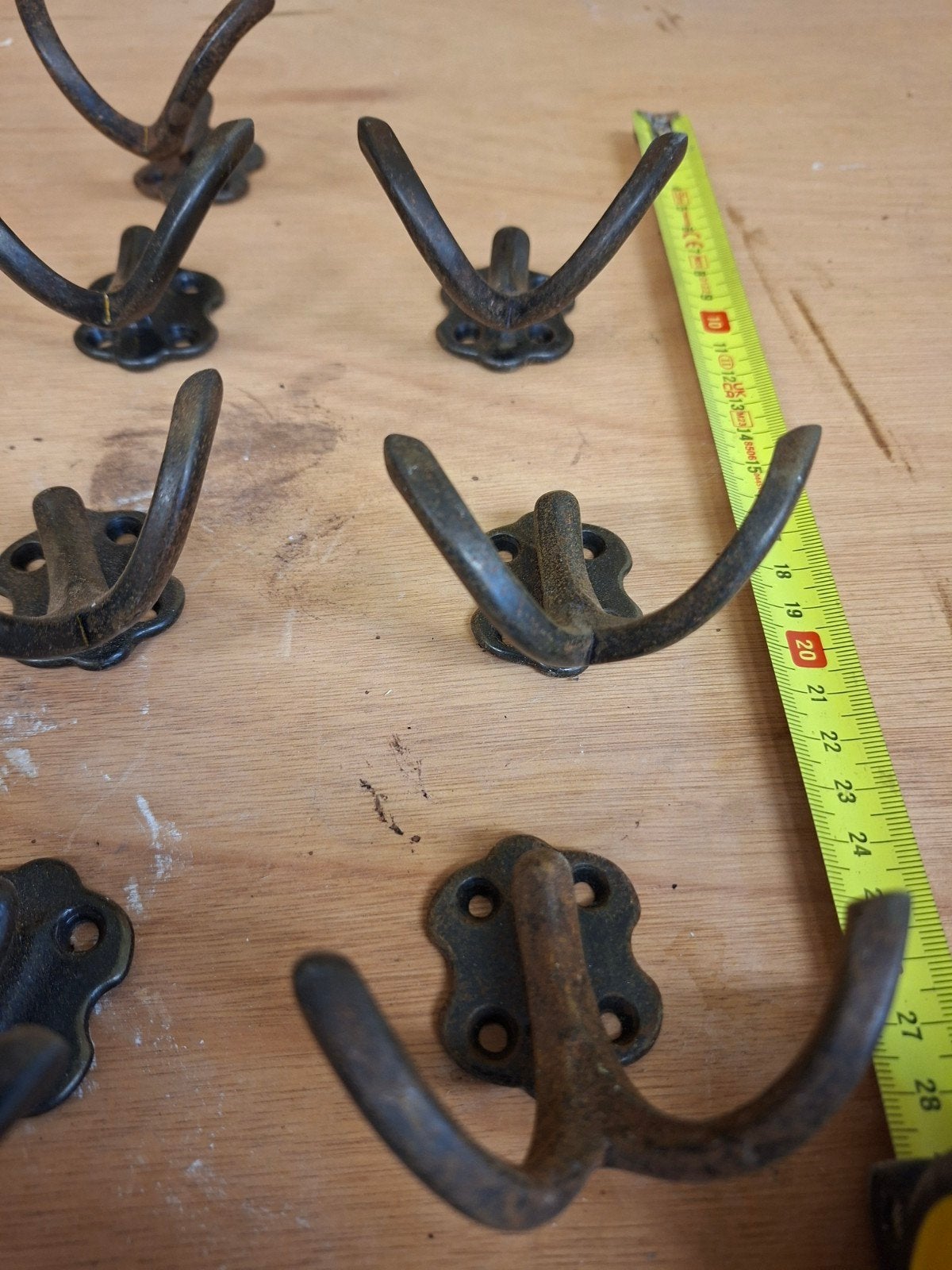 bronzen kapstokhaak, Ophalen of Verzenden, Metaal, Wandhaken, Minder dan 100 cm