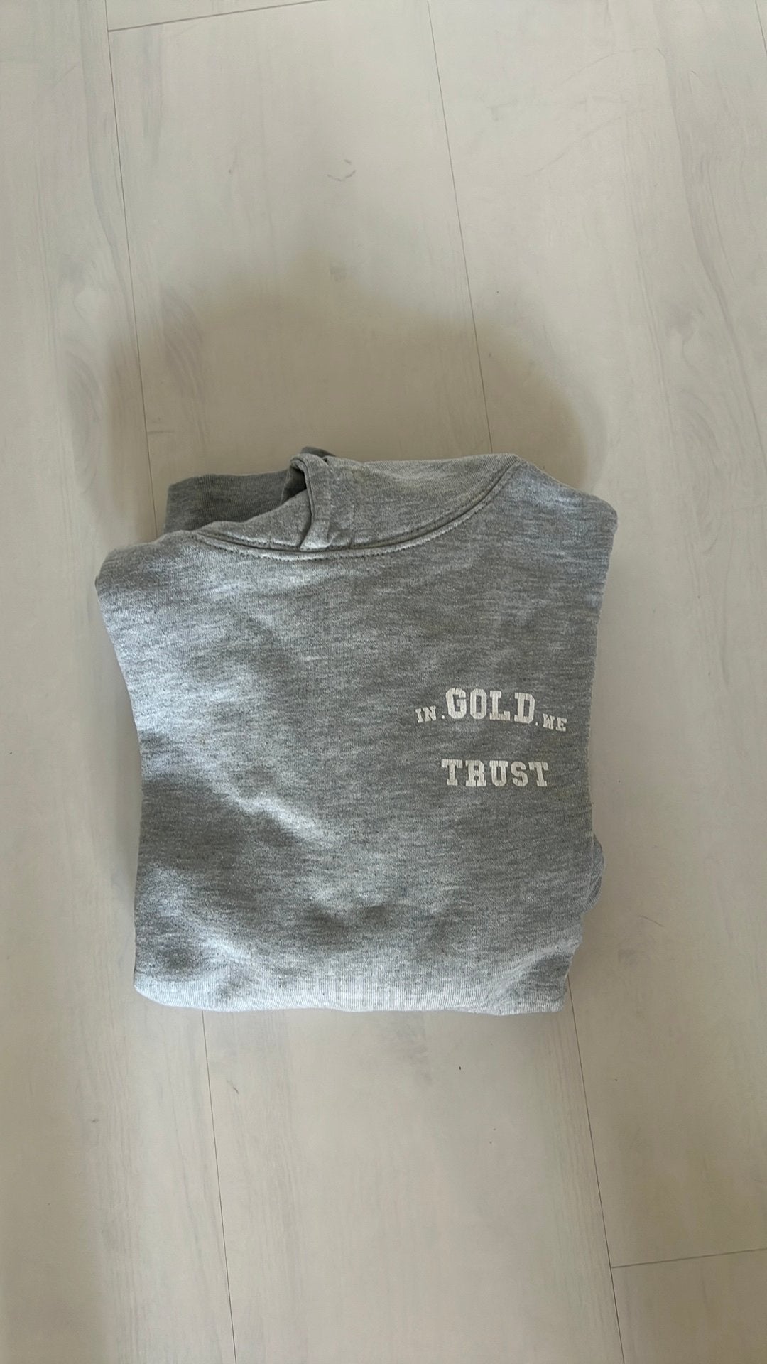 In gold we trust trui, Verzenden, Zo goed als nieuw, Jongen, Trui of Vest