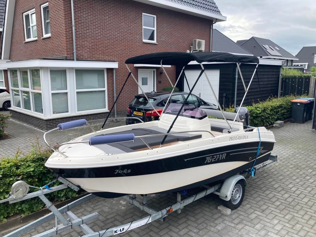 Prins 450 Open - compleet, Watersport en Boten, Ophalen, Gebruikt, Minder dan 70 pk, 3 tot 6 meter