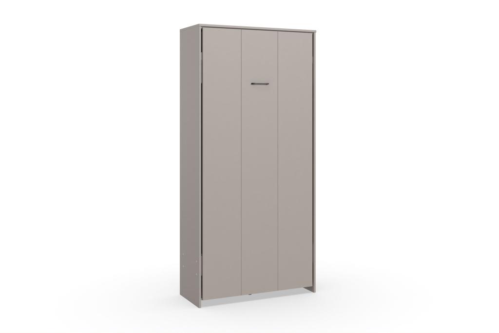 Juist opklapbed verticaal - 90x200 - Taupe, Niet ingevuld, Niet ingevuld, Niet ingevuld