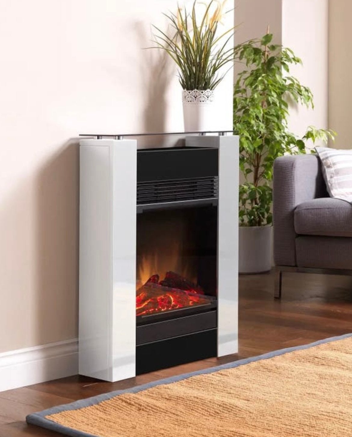 NIEUW IN DOOS: Dimplex Gisella Vrijstaande Elektrische Haard, Nieuw, Ophalen of Verzenden, Modern, Wit