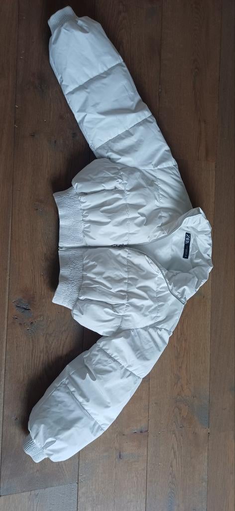 Witte korte winterjas Zara maat XS, Ophalen of Verzenden, Zo goed als nieuw, Maat 34 (XS) of kleiner, Wit