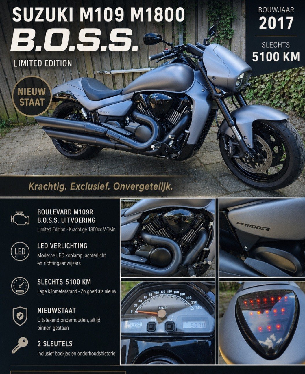 Suzuki M109 M1800 B.O.S.S. Limited Edition - Nieuwstaat, Particulier