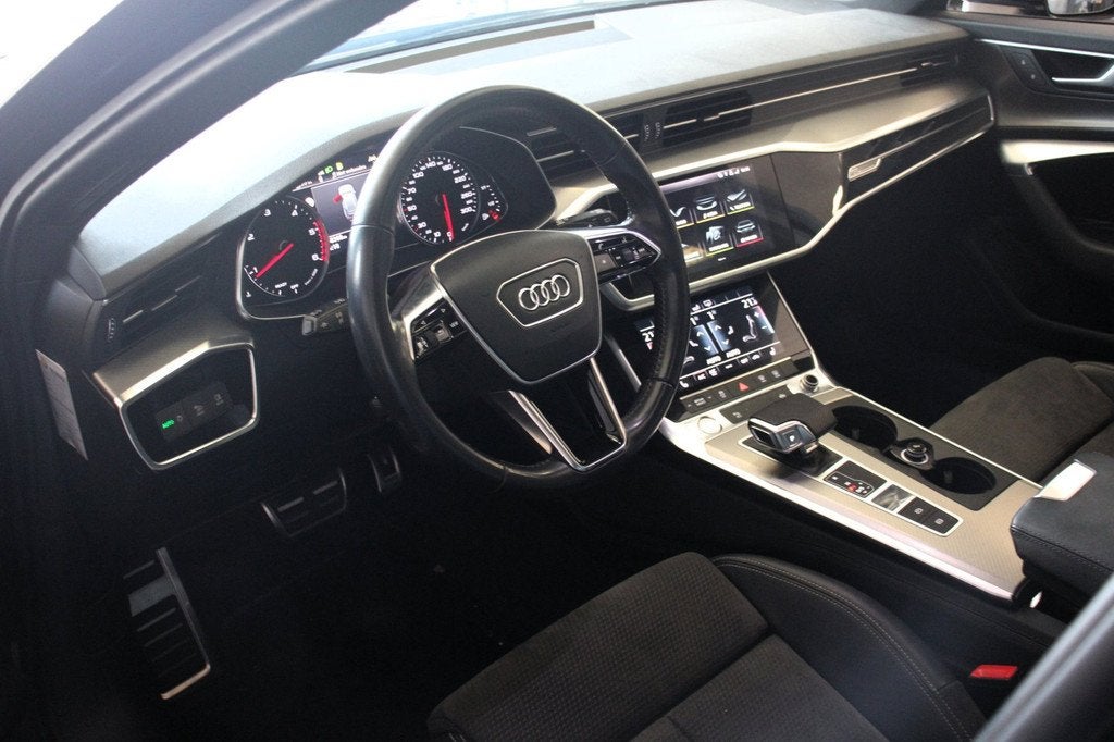 Audi A6 Avant 40 TDI Sport Pro Line S-Line | PANO, ACC, TREK, Gebruikt, 2000 kg, Blauw, Leder en Stof