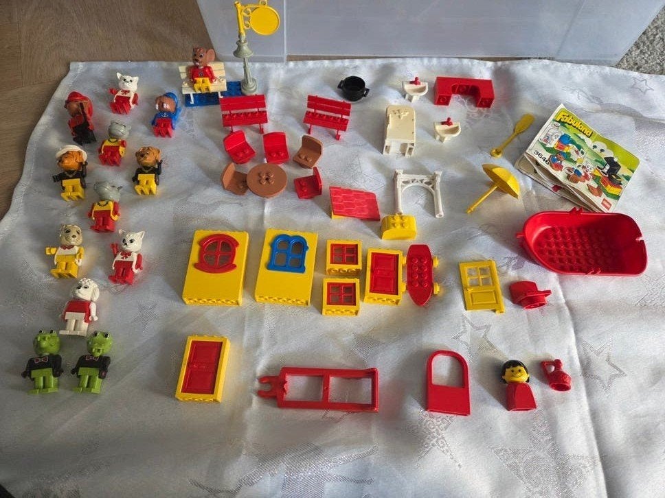 Collectie LEGO Duplo Fabuland figuren en onderdelen van Lego, Gebruikt, Overige thema's, Lego, Ophalen of Verzenden
