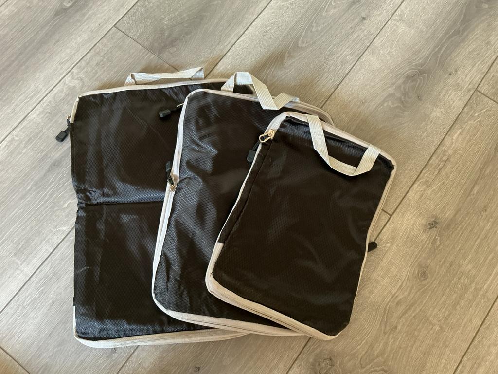 Koffer organisers - packing cubes set van 3- met compressie, Ophalen of Verzenden, Nieuw, 30 cm of meer, Minder dan 35 cm