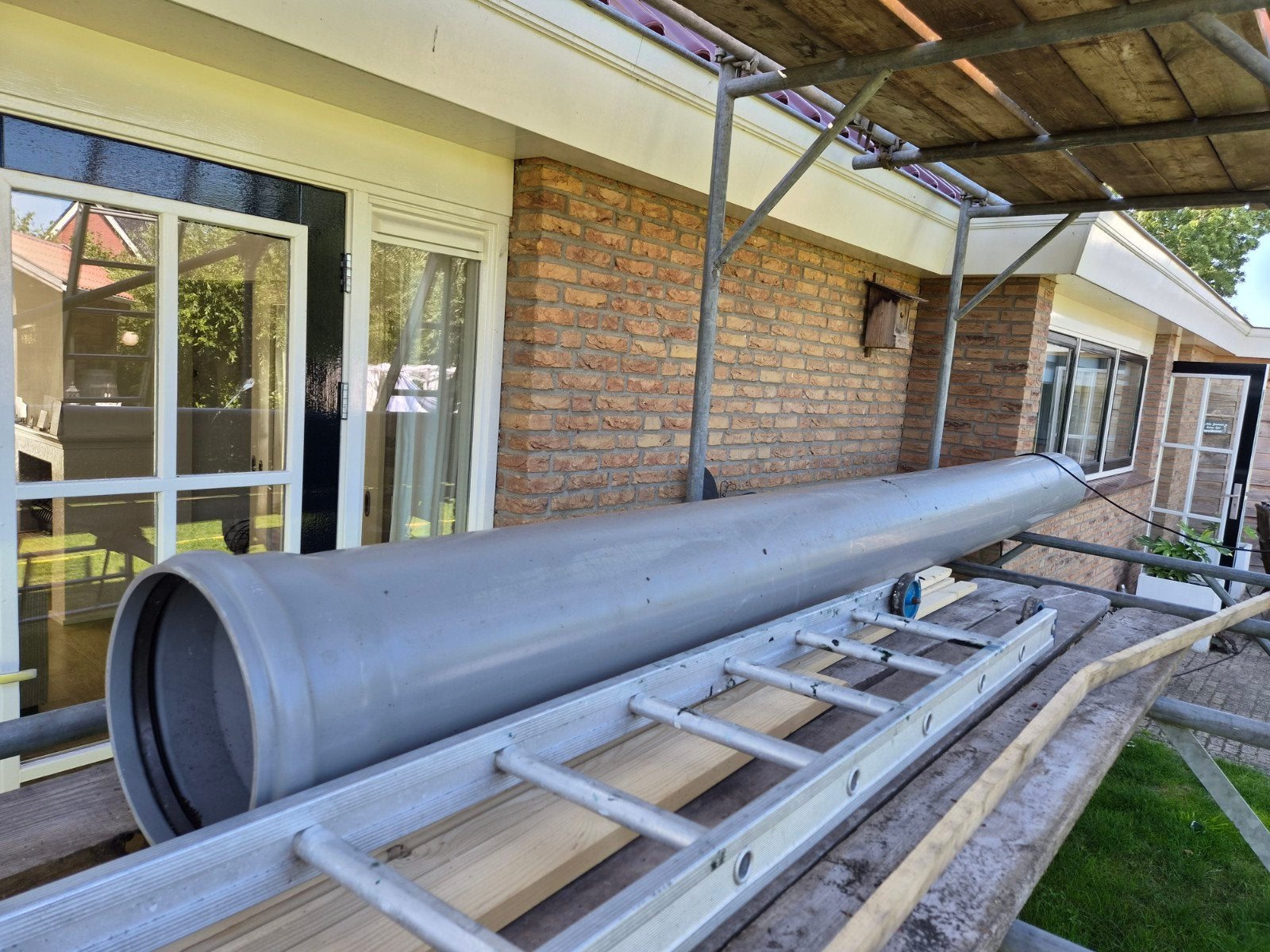 PVC buis Ø315 mm – 4 meter lang, Doe-het-zelf en Verbouw, Buizen en Afvoer, Ophalen, Pvc, 4 tot 6 meter, Zo goed als nieuw