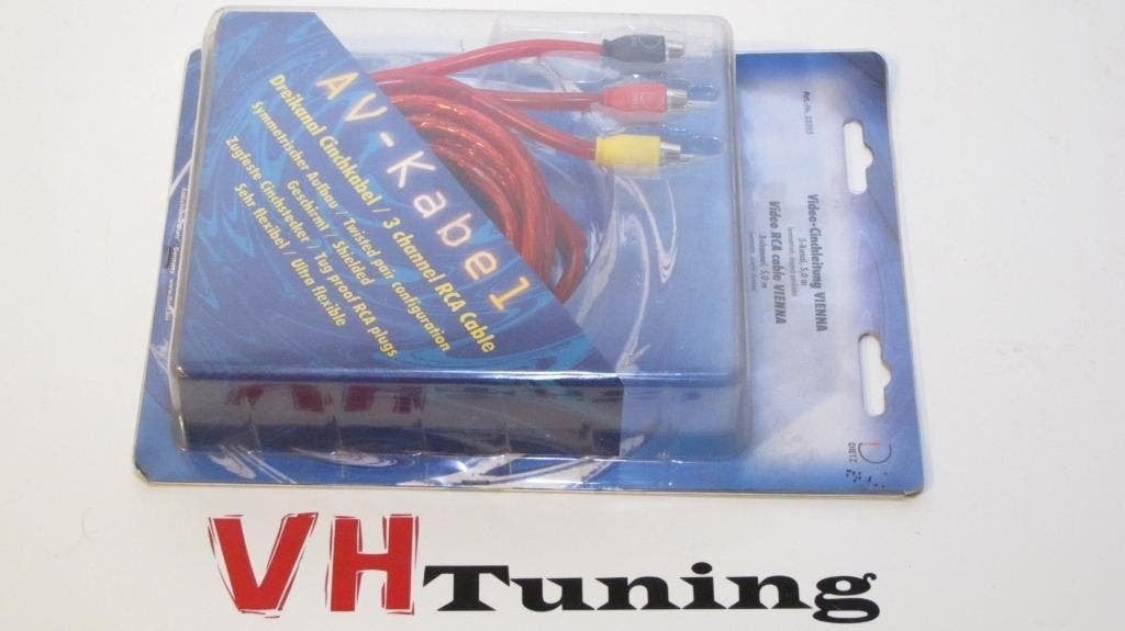 Dietz 23395 Videokabel Cinchleitung VIENNA 5M 3-channel, Ophalen of Verzenden, Nieuw