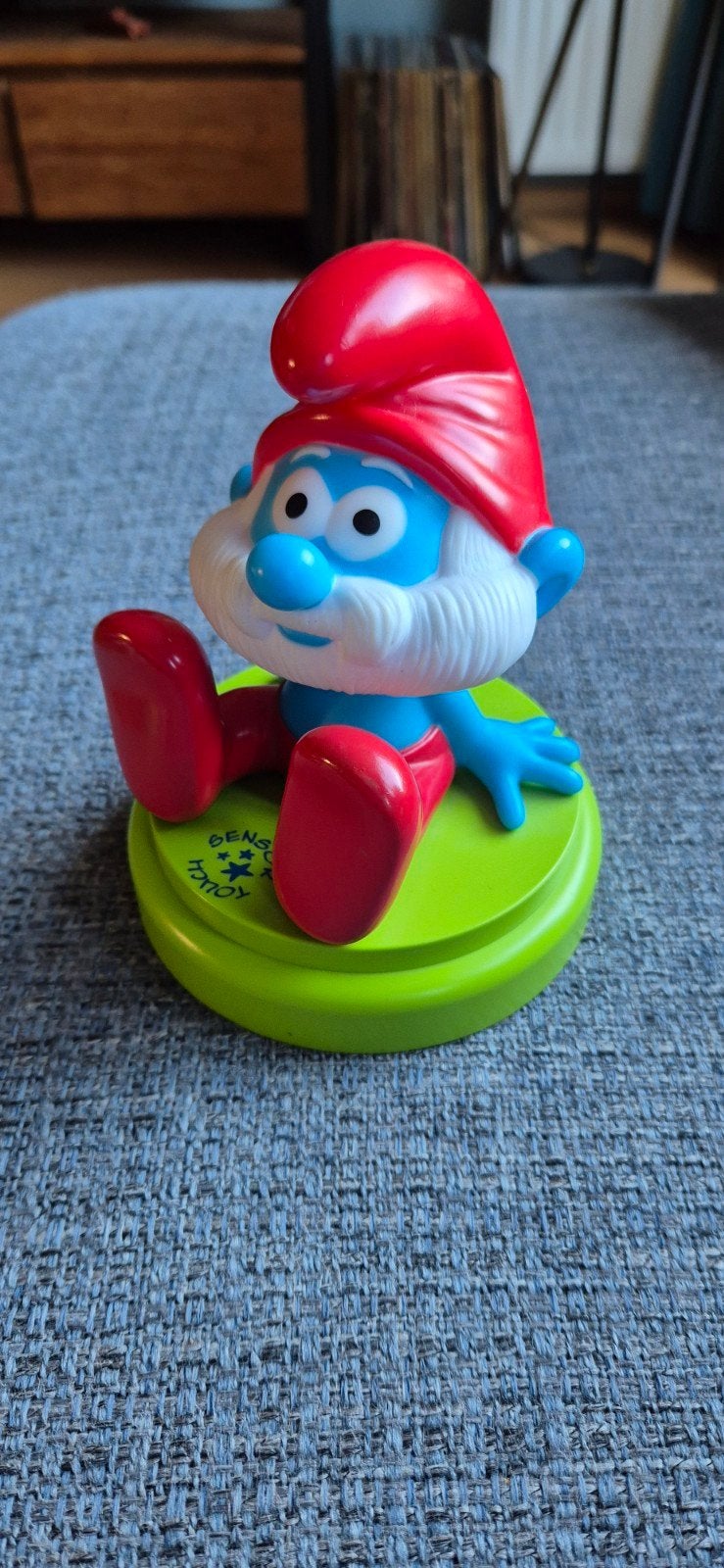 Grote Smurf Nachtlampje - Sensor Touch, Verzamelen, Ophalen of Verzenden, Zo goed als nieuw