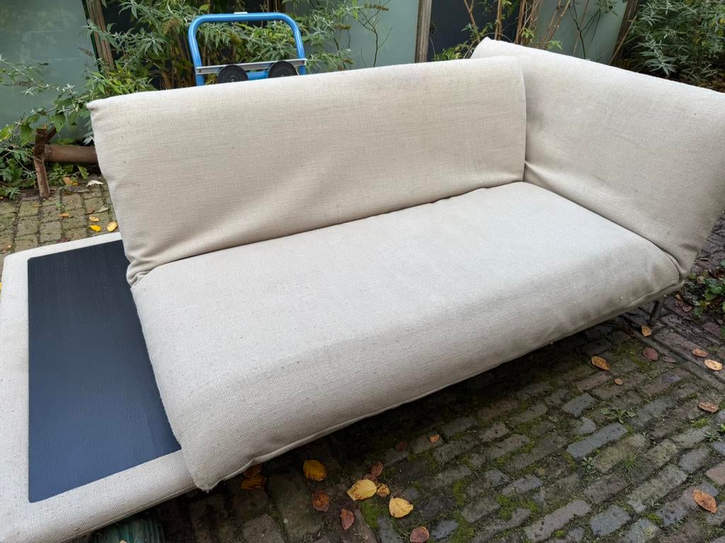 Bullfrog Caesar slaapbank linnen bekleding zandkleur, Ophalen, Gebruikt, Beige, Tweepersoons