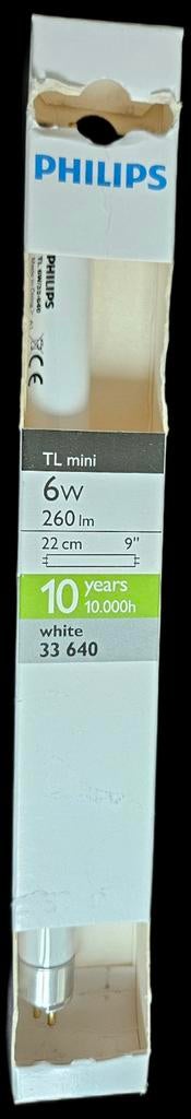 Philips TL Mini 6W 260lm 22cm Wit 33 640 TL-lamp, Ophalen of Verzenden, Nieuw, Modern