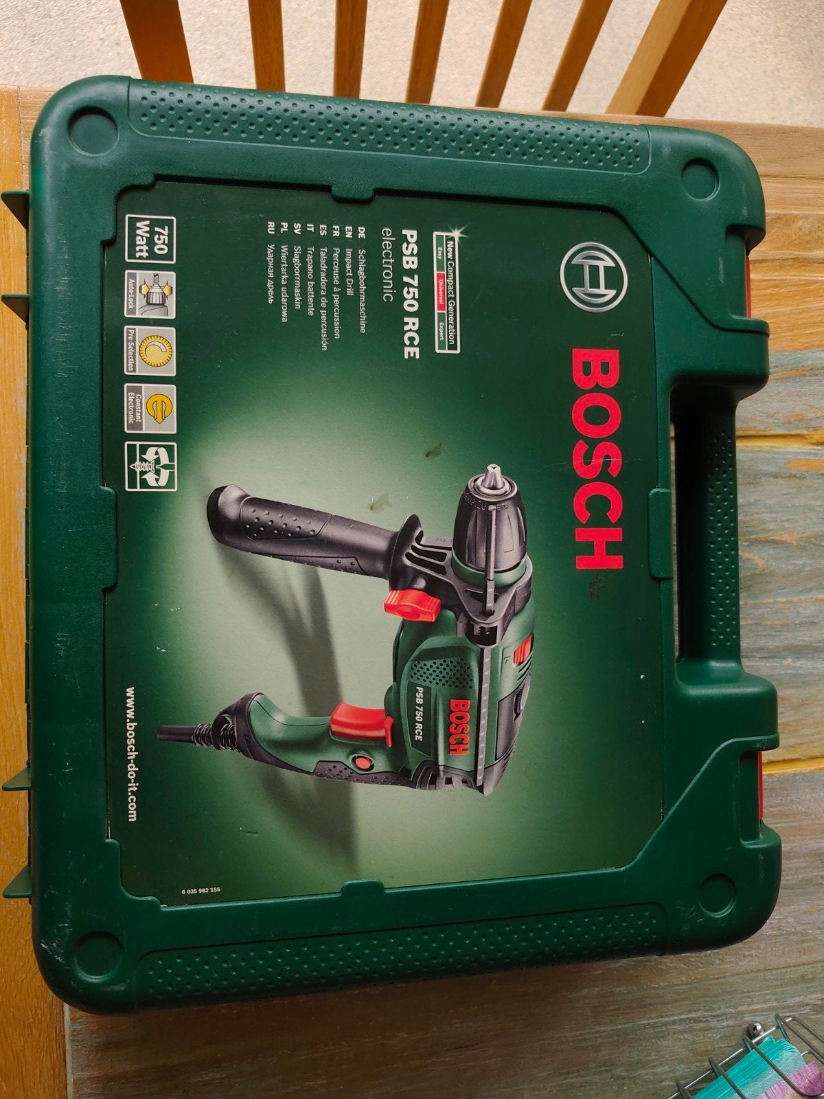 Bosch PSB 750 RCE Klopboormachine - Zo goed als nieuw, Boormachine, 600 watt of meer, Ophalen of Verzenden, Klopboormechanisme