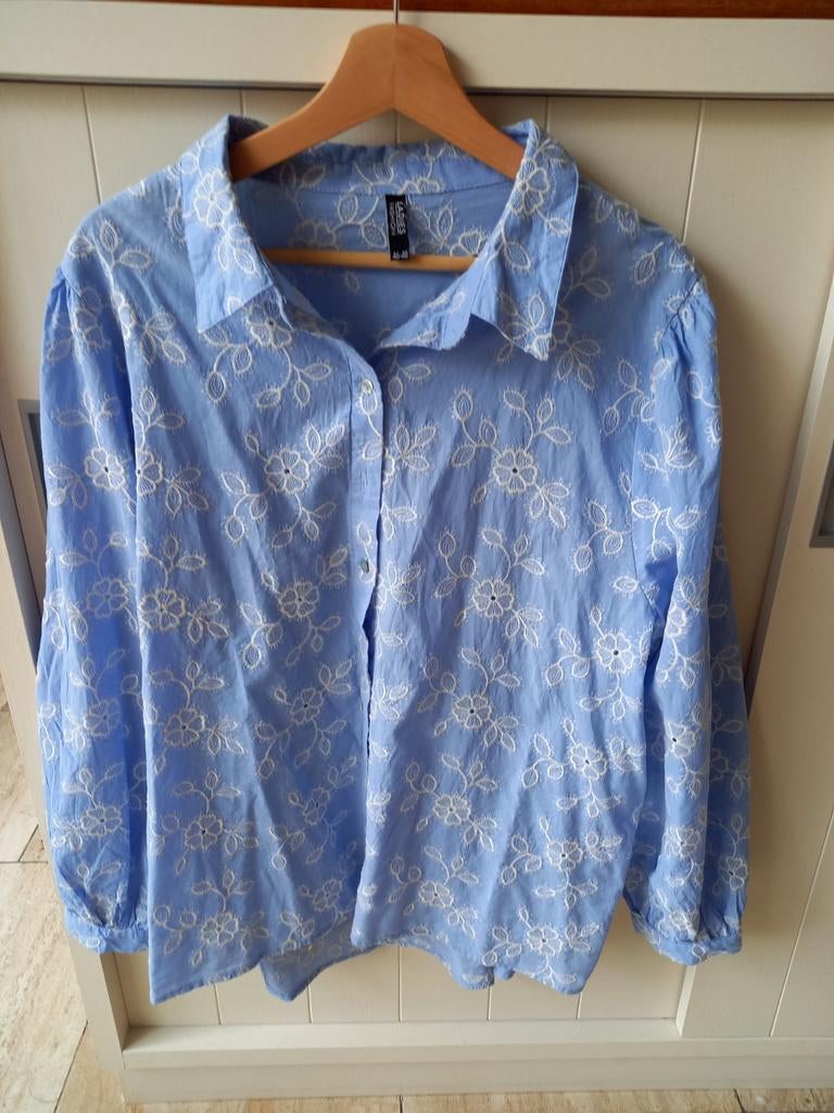 Leuke zomerse blouse lichtblauw maat 46 48, Kleding | Dames, Blauw, Maat 46/48 (XL) of groter, Nieuw, Ophalen of Verzenden