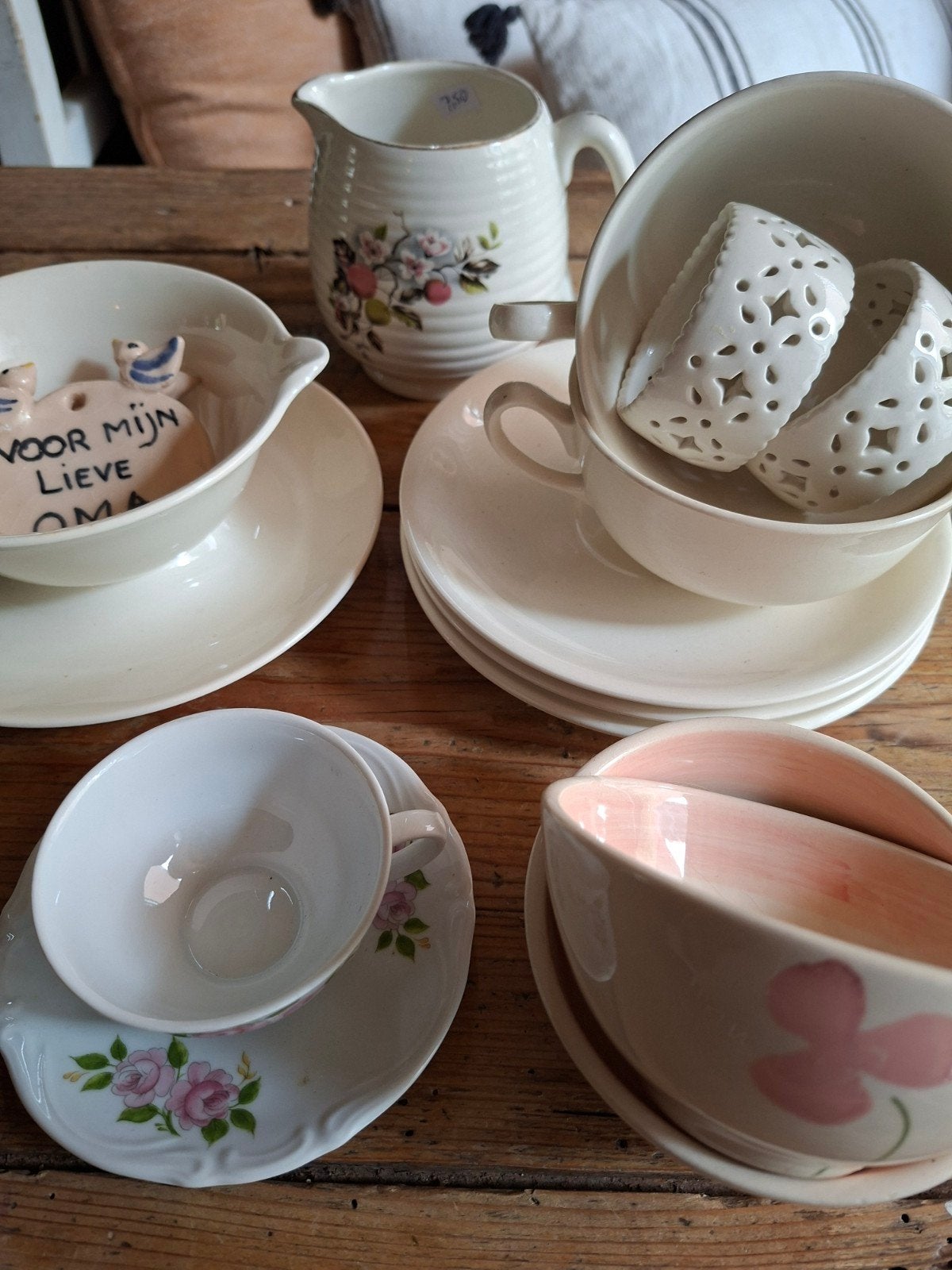 lotje ecru  servies onderdelen, Ophalen of Verzenden