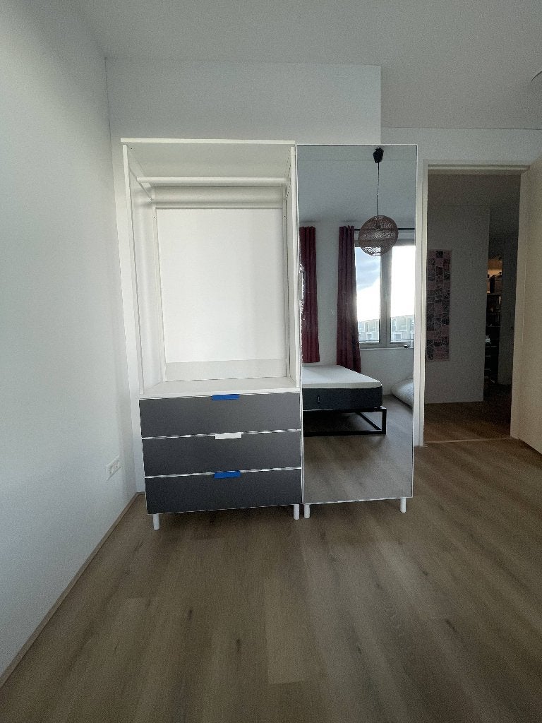 IKEA PLATSA wardrobe with mirror - 190cm/140cm/42cm, Ophalen, Zo goed als nieuw, 150 tot 200 cm, 25 tot 50 cm