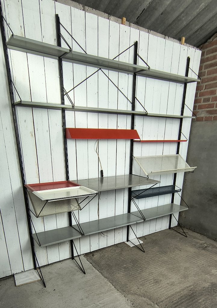 Pilastro wandsysteem Tjerk Reijenga 1960, Ophalen, Met plank(en), Gebruikt, 200 cm of meer