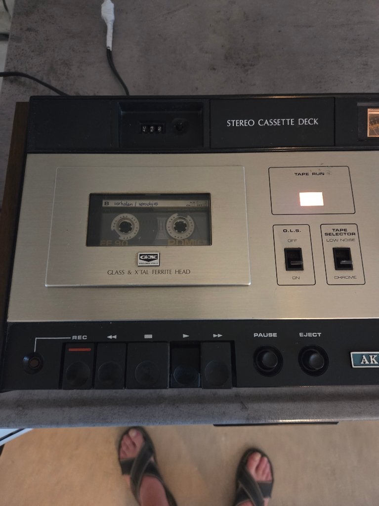 Akai GXC-36D stereo cassettedeck Vintage (1973), Ophalen, Enkel, Akai, Tape counter