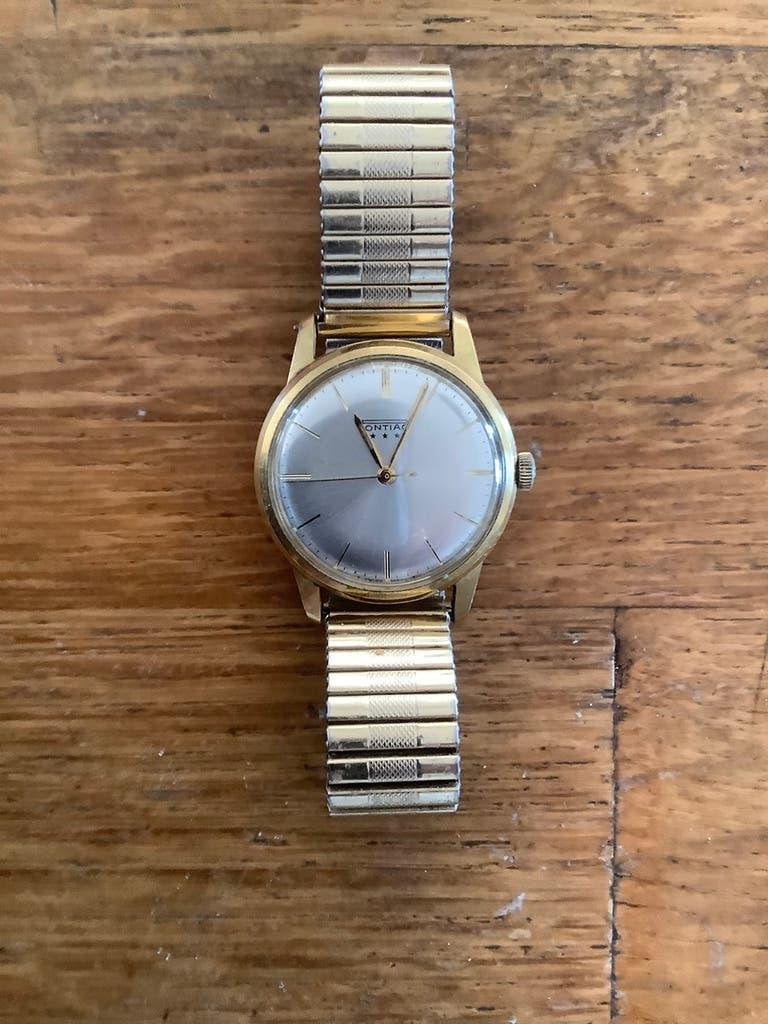Pontiac herenhorloge, Overige merken, Overige materialen, Gebruikt, Polshorloge
