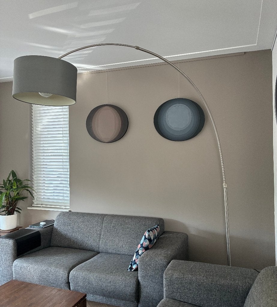 Staande booglamp, Huis en Inrichting, Ophalen, Stijlvol en chique, E27 (groot), Zo goed als nieuw