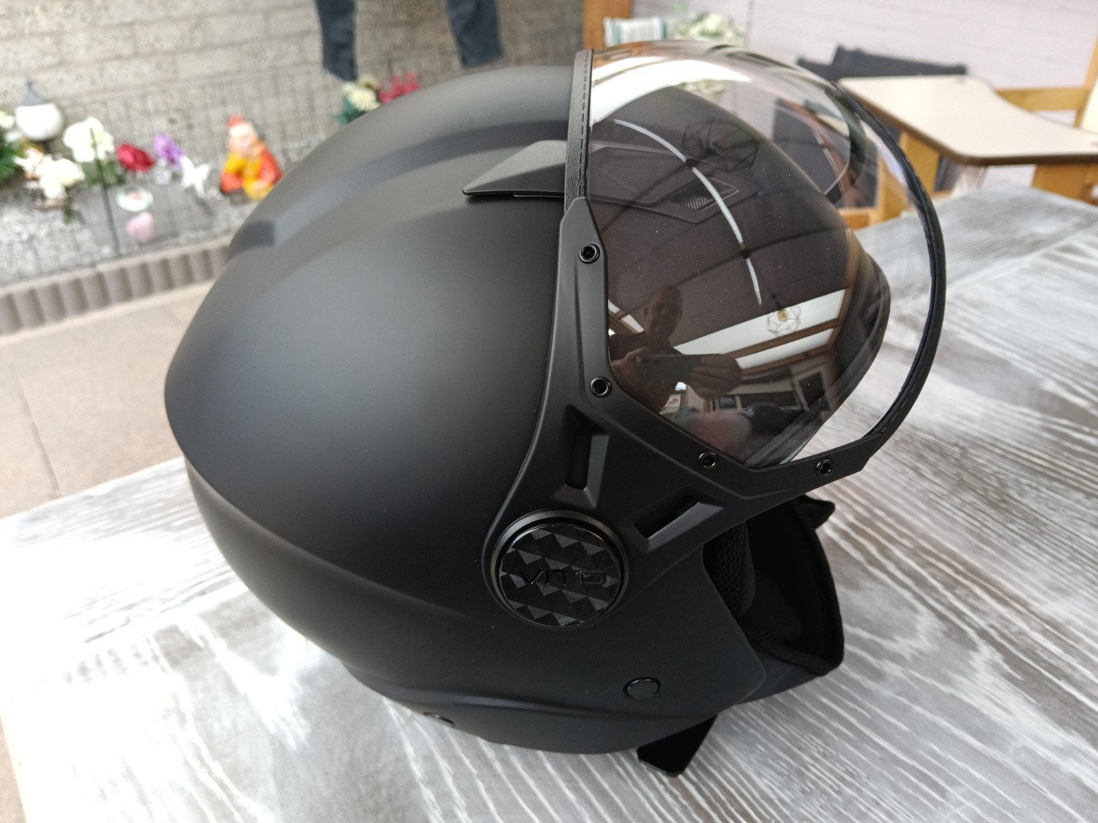 Vito Helmets Jethelm - Mat Zwart, M, Dames, Jethelm, Tweedehands