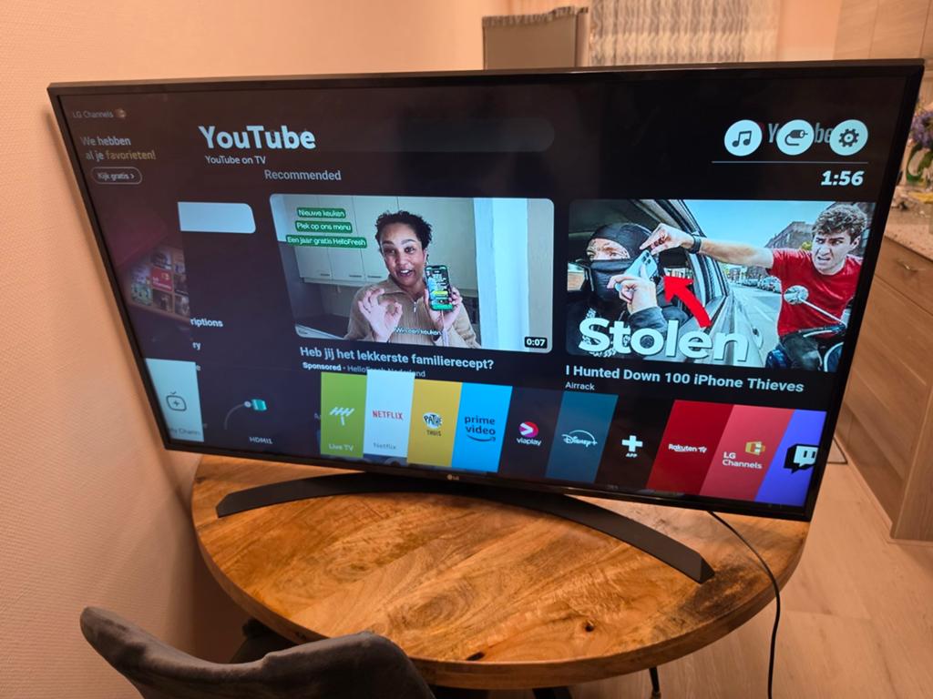 LG Smart TV Televisie 49 INCH, Ophalen, LED, Zo goed als nieuw, 100 cm of meer
