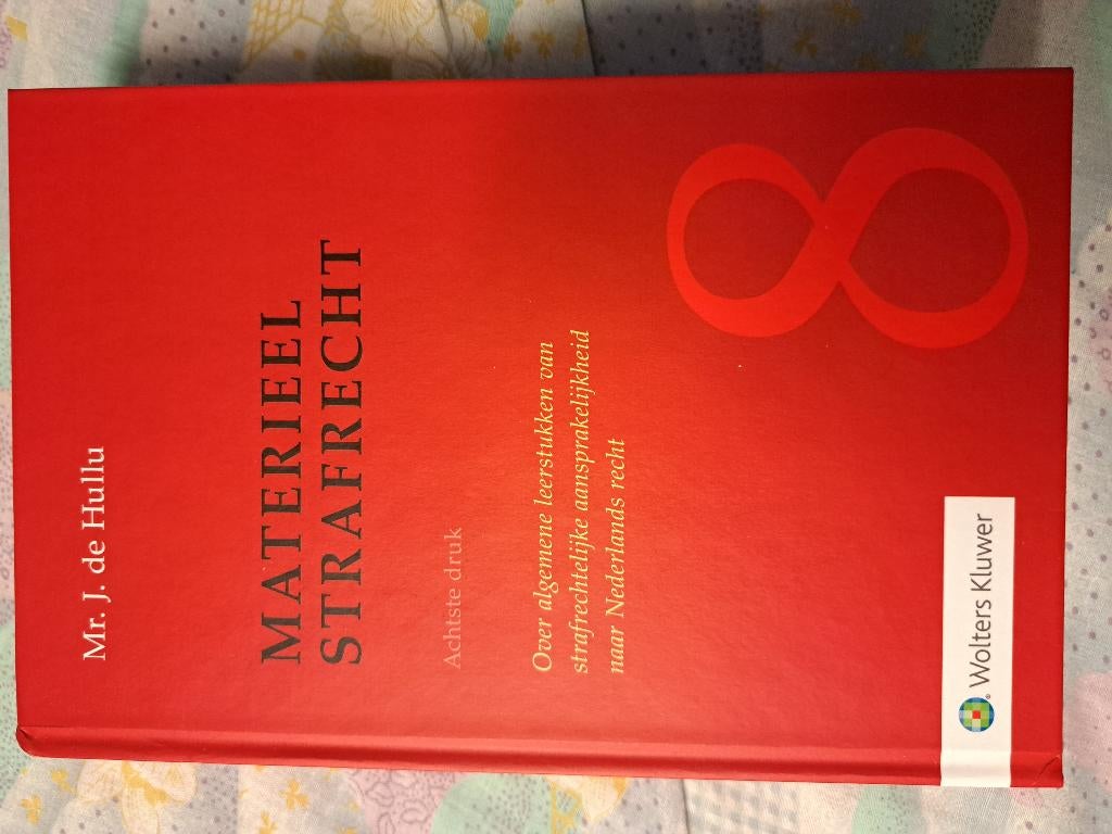Materieel strafrecht 8, Boeken, Studieboeken en Cursussen, Ophalen of Verzenden, Wolters Kluwer, Beta, WO