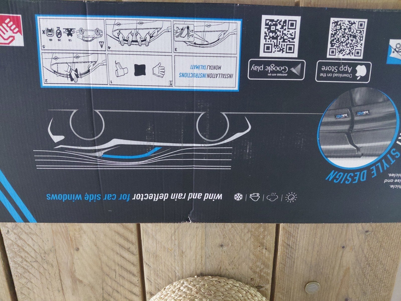 Sunplex Sport Style wind- en regenafleiders, Ophalen, Nieuw