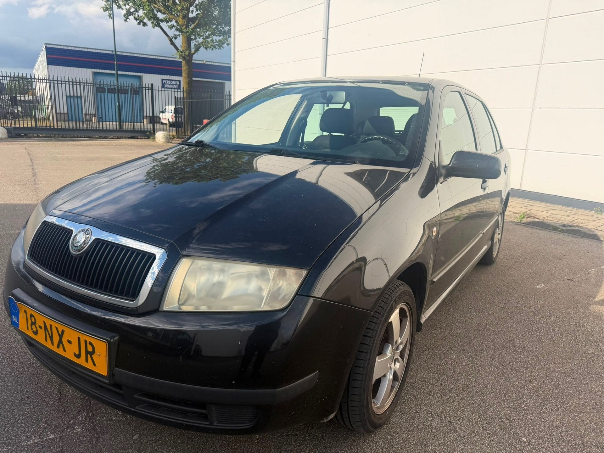 Skoda Fabia 1.4-16V Flash Nap Airco Isofix Centrale Deurverg, Auto's, Voorwielaandrijving, Zwart, 4 cilinders, Zwart