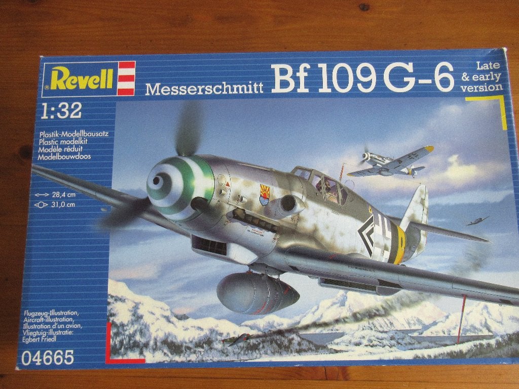 Messerschmitt Bf 109 G-6 (Revell 1/32) + div. extra's, Revell, Ophalen of Verzenden, Zo goed als nieuw, Groter dan 1:72