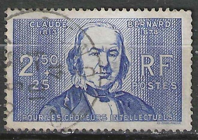 Frankrijk 1940 - Yvert 464 - Claude Bernard (ST), Verzenden, Gestempeld