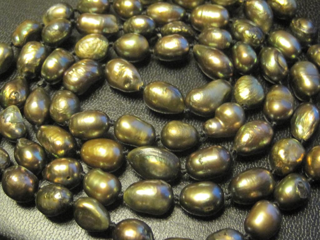 Vintage parelcollier ketting97cm %100echte parel ketting 90g, Sieraden, Tassen en Uiterlijk, Kettingen, Ophalen, Zo goed als nieuw