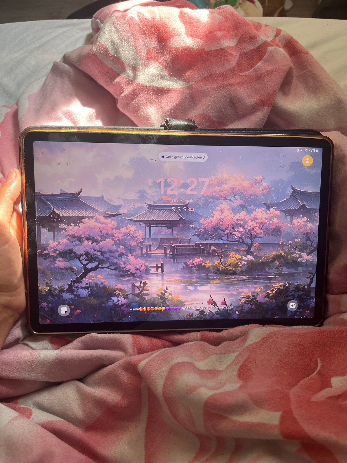 Samsung Galaxy Tab S7 FE Ultra met hoes, Ophalen, Sm t733, 128 GB, Wi-Fi