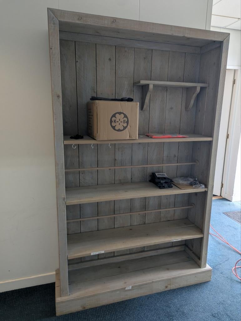 Wandkast van steigerhout, Ophalen, 25 tot 50 cm, 100 tot 150 cm