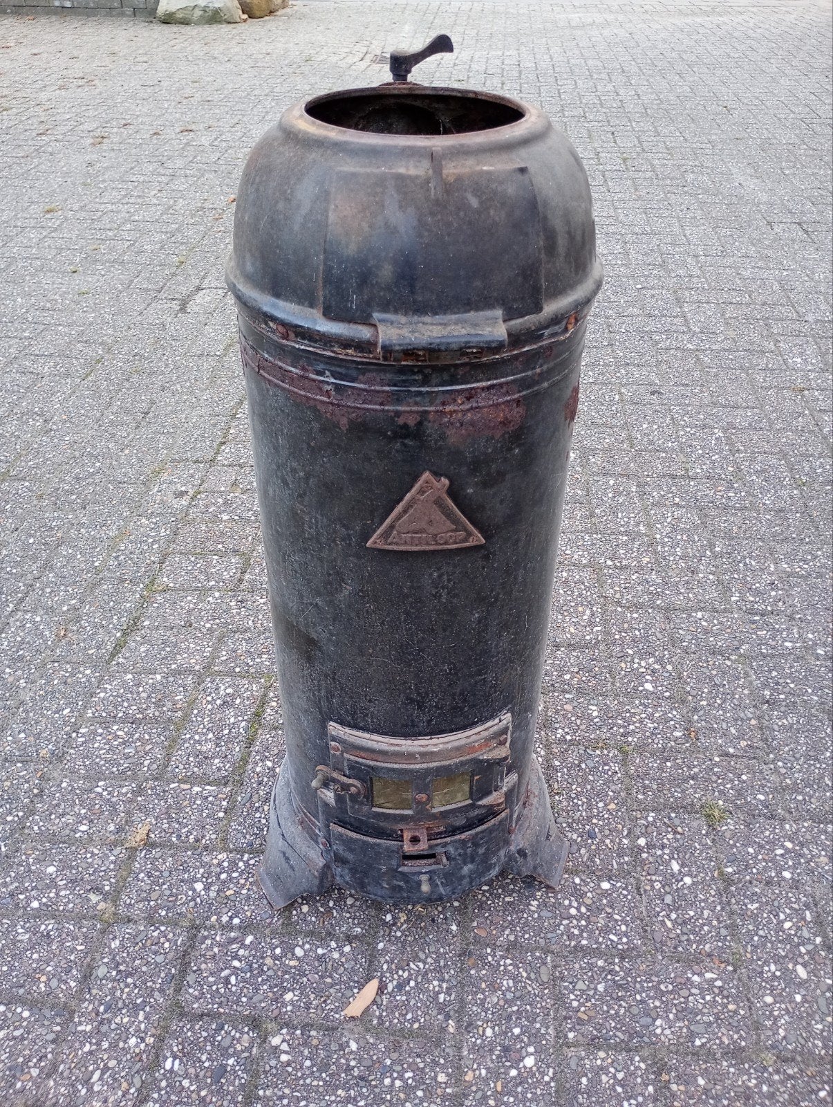 Antiloop potkachel, Huis en Inrichting, Kachels, Ophalen, Potkachel, Gebruikt, Overige brandstoffen