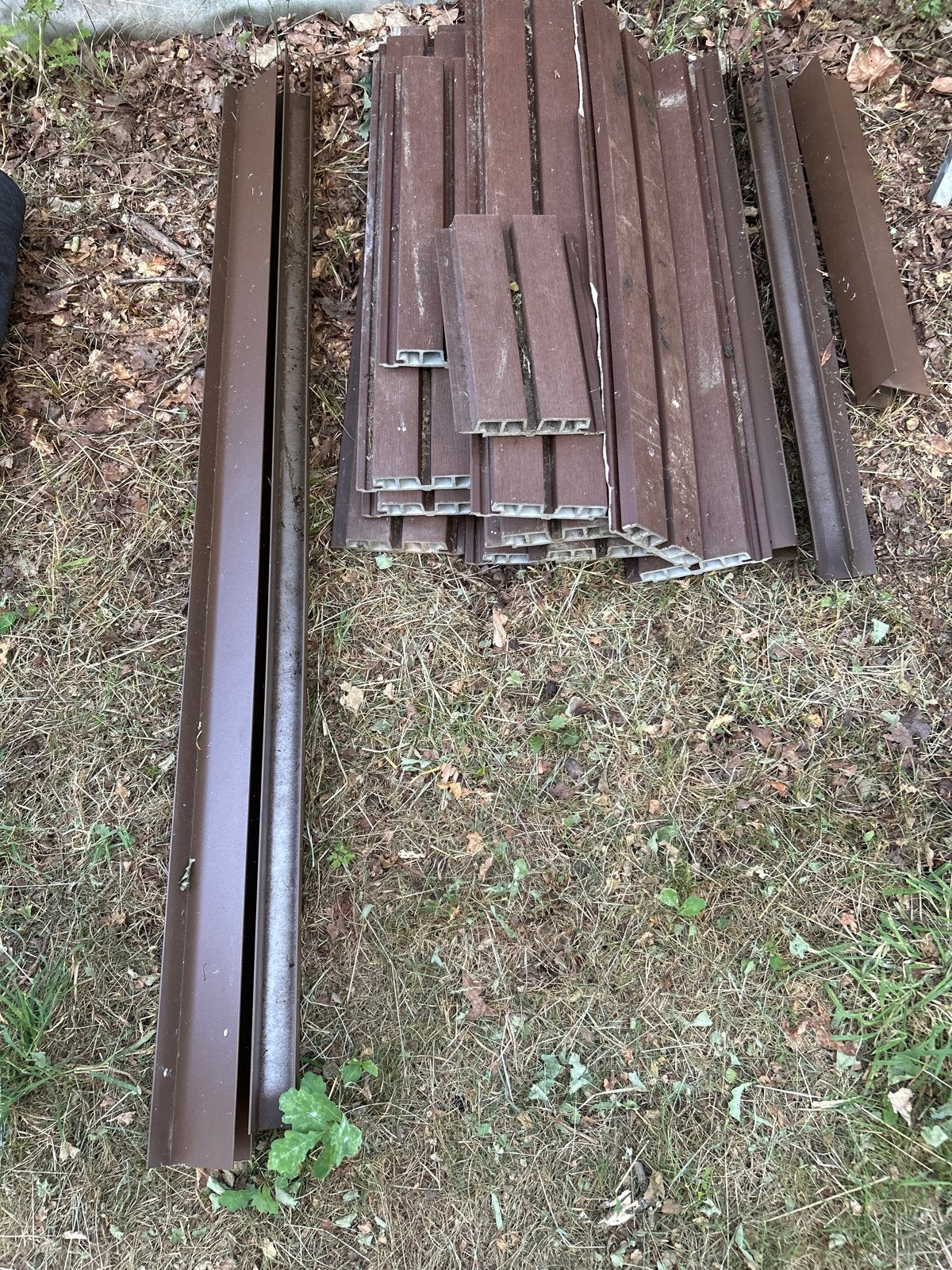 Kunststof planken met metalen hoekprofielen, Ophalen, Gebruikt, Minder dan 180 cm, Planken