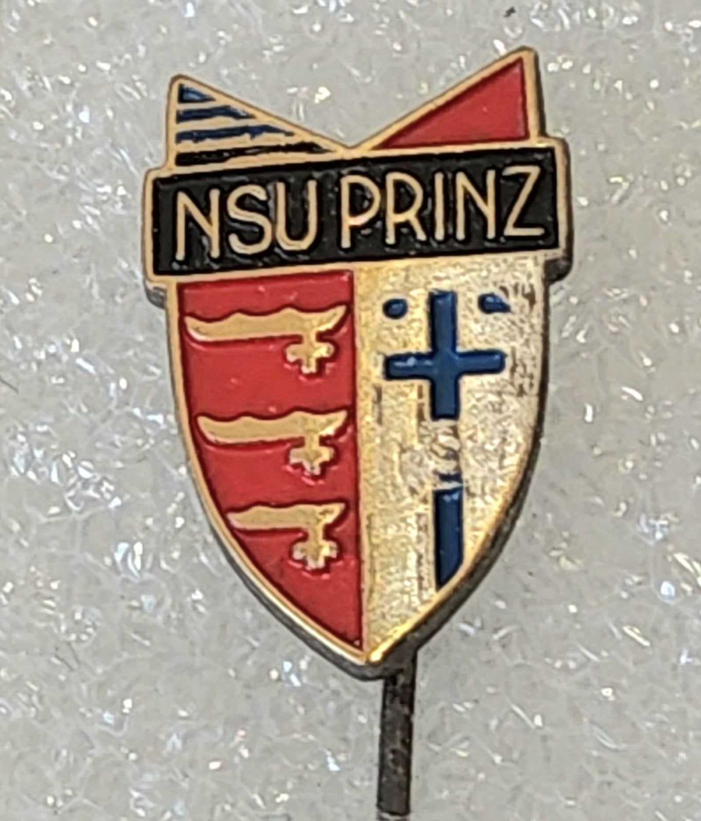 Vintage NSU Prinz Speldje - Auto Merk, Ophalen of Verzenden, Gebruikt, Merk, Speldje of Pin