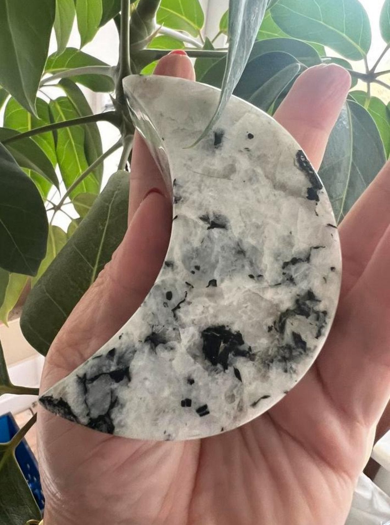 High Grade Rainbow Moonstone from India /with pyrite sparkl, Ophalen of Verzenden