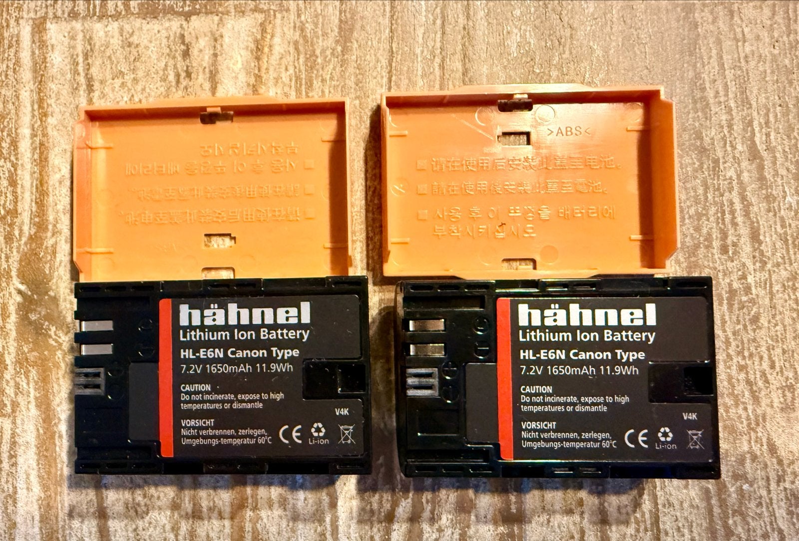2 x Hähnel HL-E6N batterijen voor Canon camera, Ophalen, Overige merken, Zo goed als nieuw, Canon