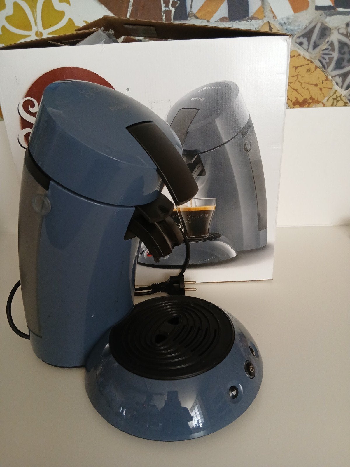 Philips Senseo Original Koffiezetapparaat - Blauw, Witgoed en Apparatuur, Koffiezetapparaten, Koffiepads en cups, Gebruikt, Koffiemachine