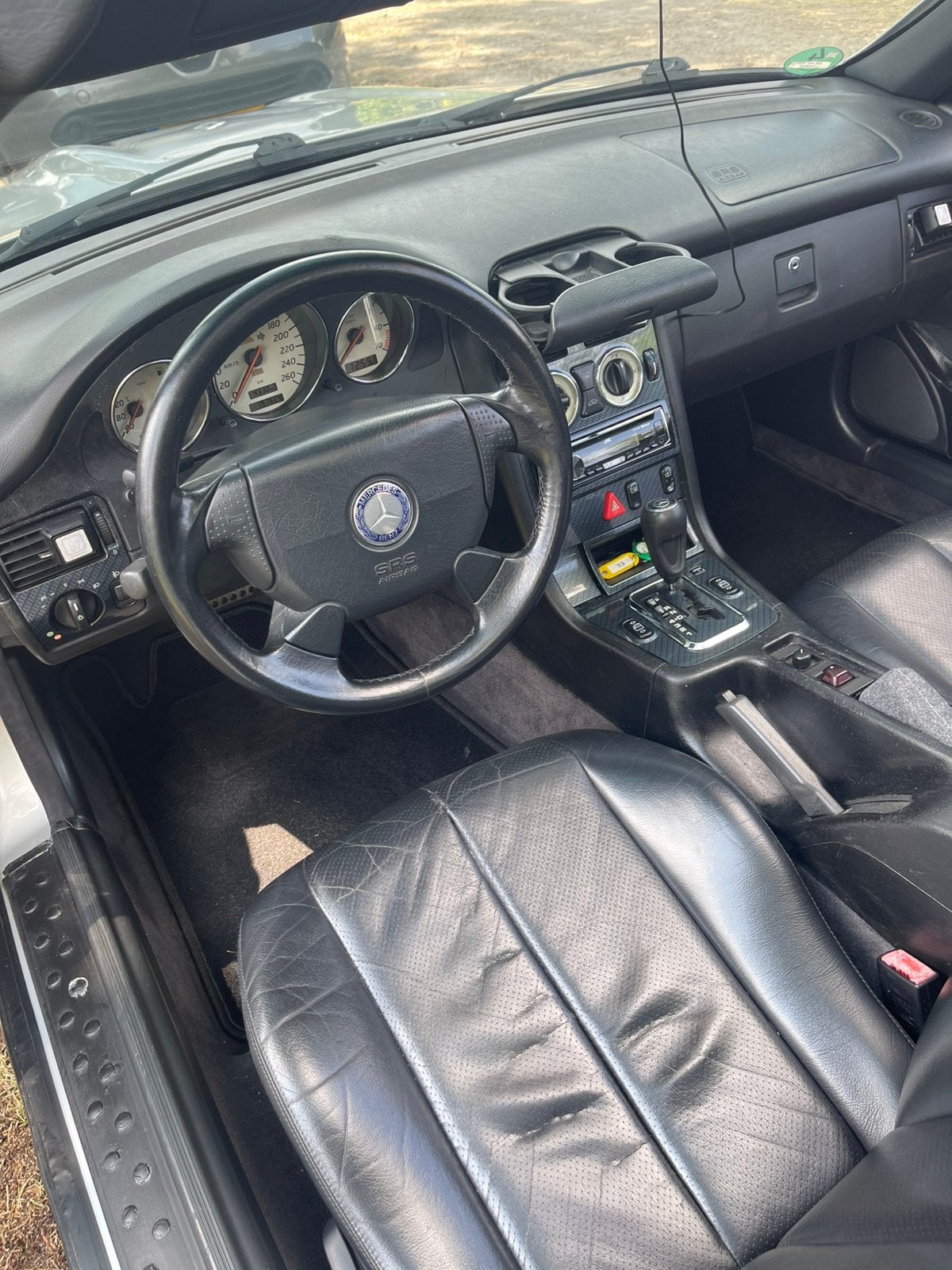 Mercedes-Benz SLK 2.0 Slk200 Roadster AUT 1998 Grijs, Automaat, Zwart, 4 cilinders, Cabriolet
