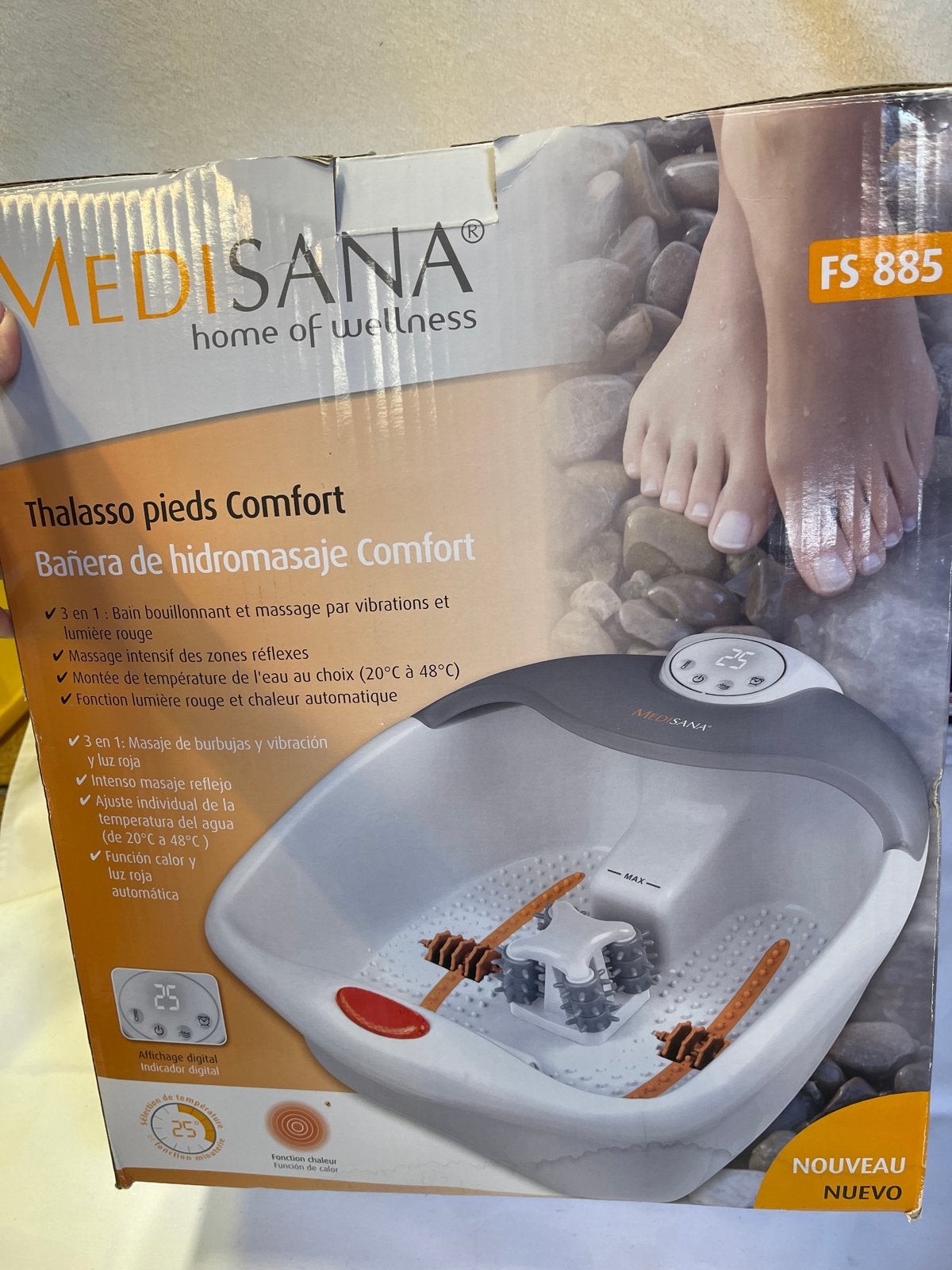 Medisana Voetbubbelbad Comfort FS 885 - Nieuw in doos, Ophalen, Nieuw, Overige typen