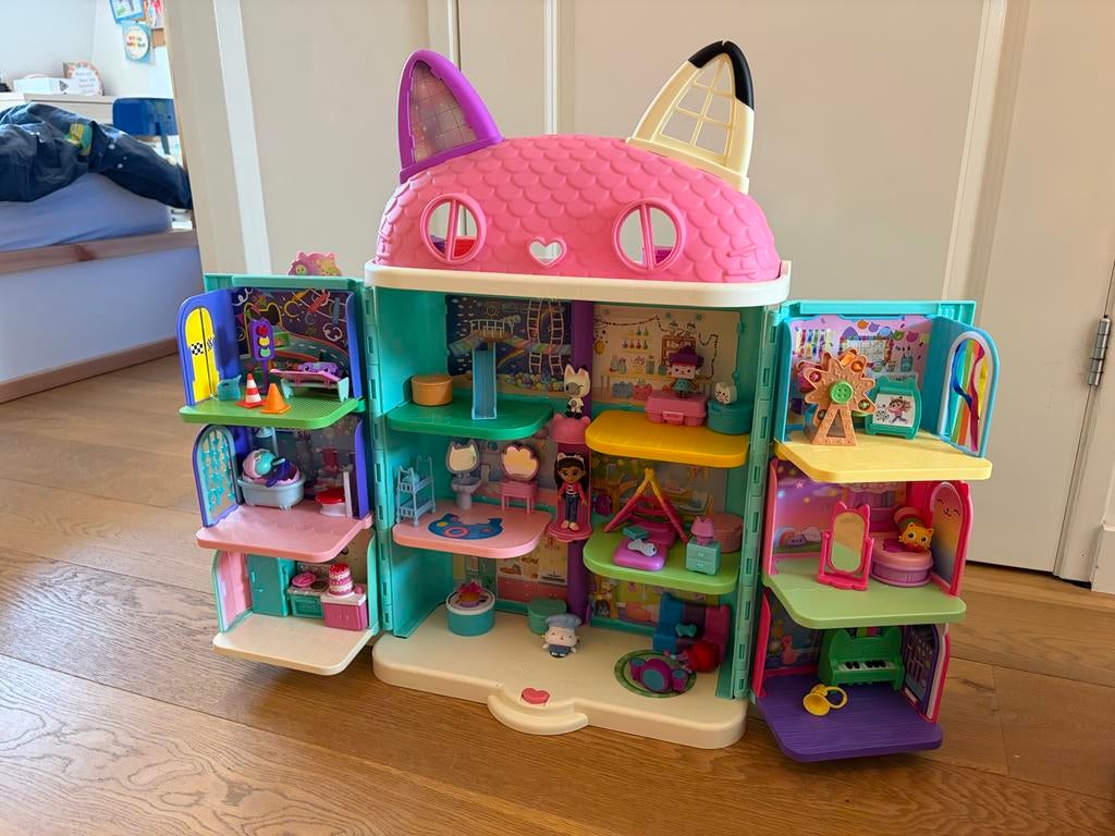 Gaby’s Poppenhuis compleet met alle kamers en spulletjes, Ophalen, Gebruikt, Poppenhuis