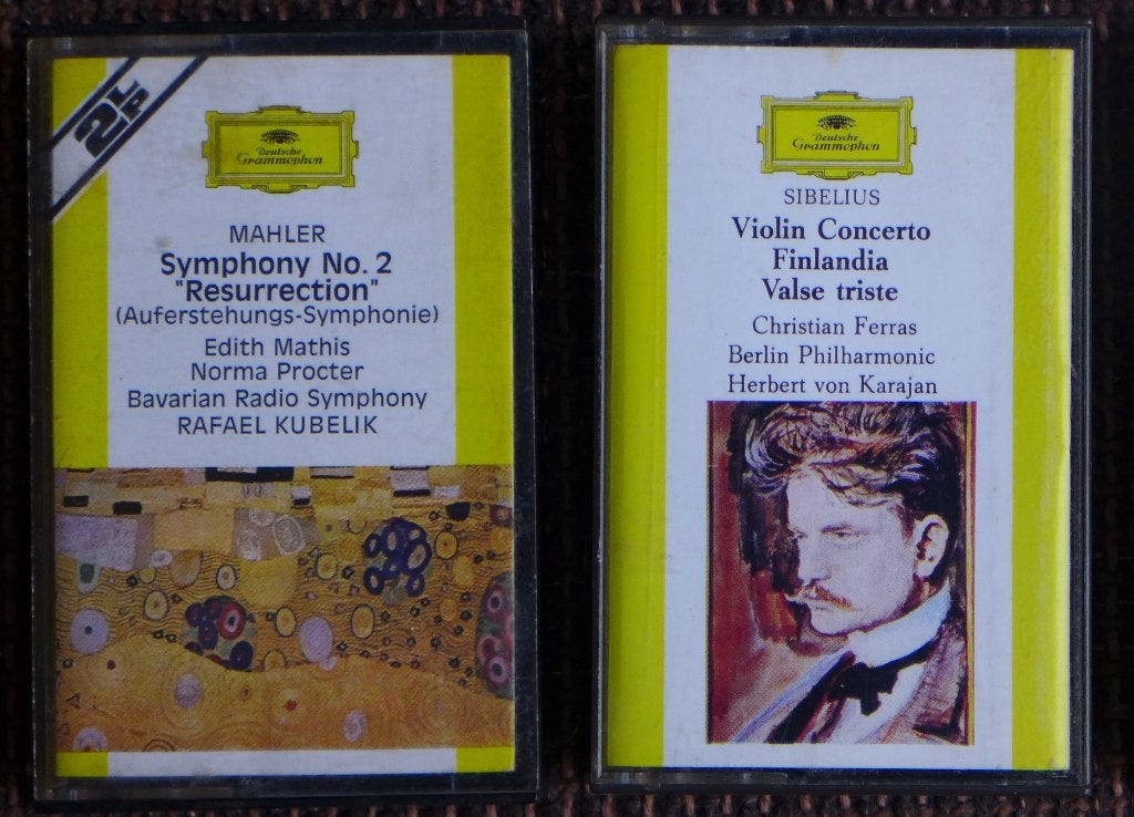 DGG-musicassettes Mahler 2, Sibelius Vioolconc., Alle leeftijden, Ophalen of Verzenden, Zo goed als nieuw