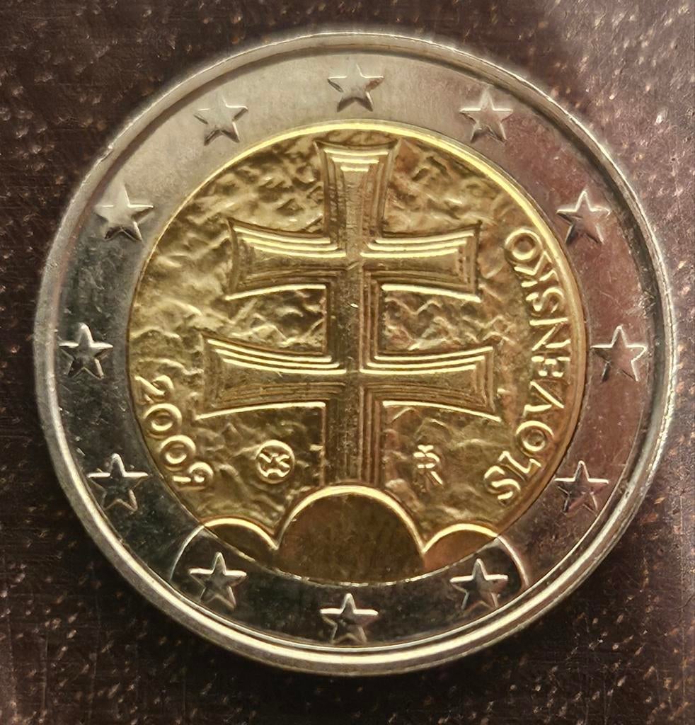 2 Euro munt Slowakije 2009, Ophalen of Verzenden, Slowakije, 2 euro, Losse munt