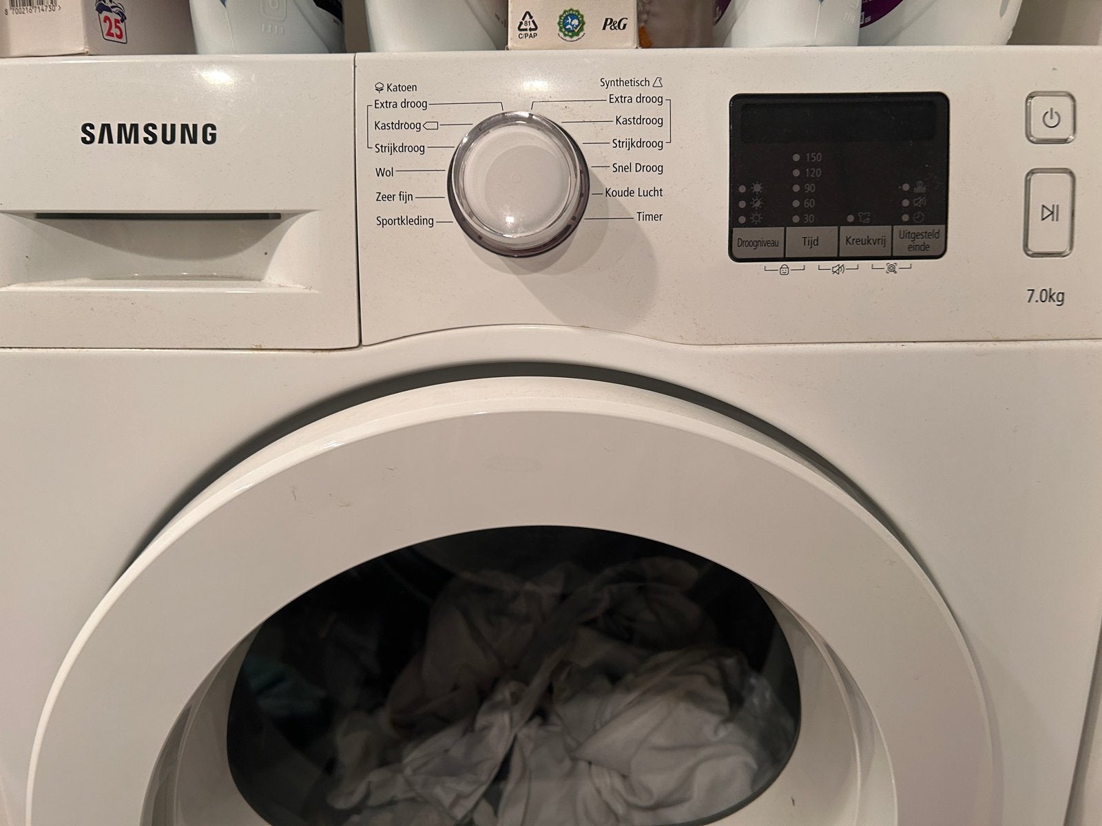 Samsung Condensdroger 7kg - Goede staat, Witgoed en Apparatuur, Wasdrogers, Ophalen, Wolprogramma, 6 tot 8 kg, Gebruikt