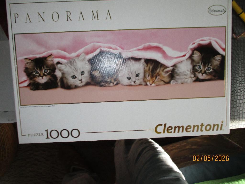 Prachtige puzzel KITTENS, (van Clementoni), Ophalen, 500 t/m 1500 stukjes, Zo goed als nieuw, Legpuzzel